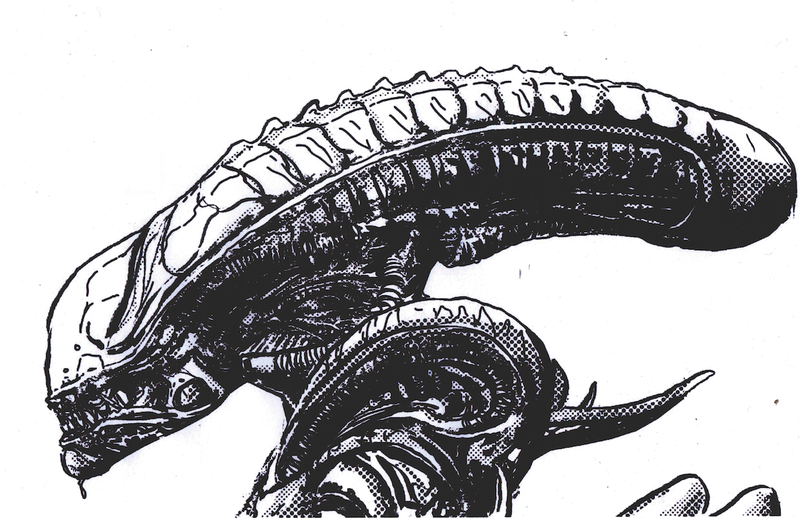Alien concept art by